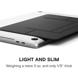 MOFT Laptop Stand, Invisible Slim Adjustable Laptop Stand for Desk, Portable Notebook Stand Compatible with Laptops up to 16 Inches, Space Grey