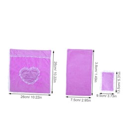 FRCOLOR Miniature Dollhouse Bedding Set Purple Bed Pillow and Quilt Realistic Bedroom Accessories for Dollhouse Play Inspires Imagination and Creativity