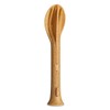 KLIKK POCKET Cutlery Set 3-Piece Natural Wood
