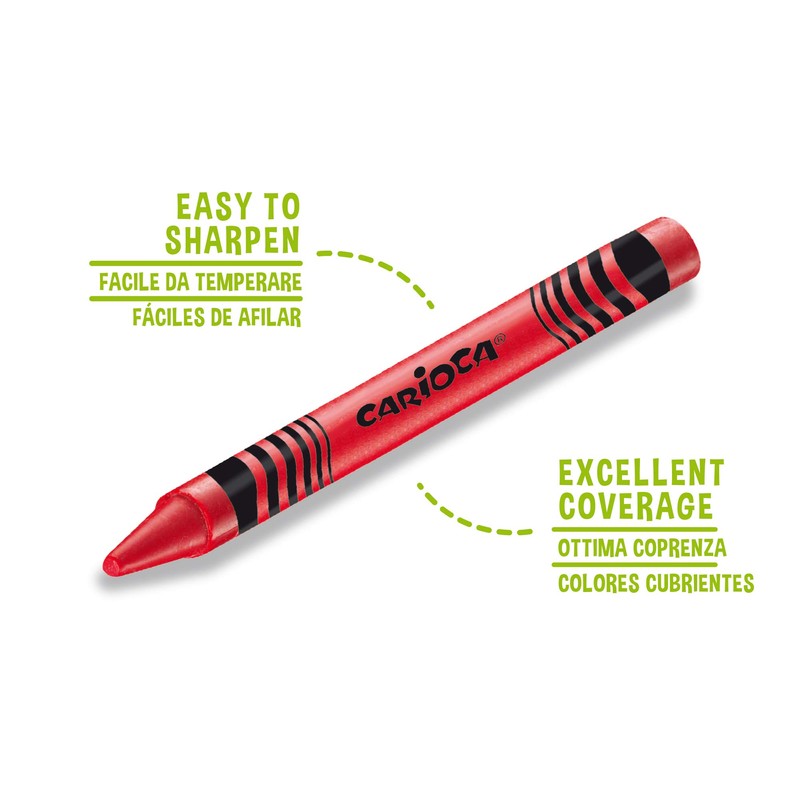 Carioca Wax Crayon (Pack of 24)