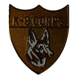 Pack of 50 K-9 Corps Shield Motorcycle Hat Cap Lapel Pin M-366