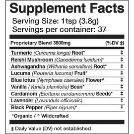 Anima Mundi Apothecary Golden Moon Milk - Relaxing Plant-Based Powder with Organic Spices Turmeric, Ashwagandha, Reishi & Vanilla - Unsweetened Drink Powder - Promote Sense of Calm (5oz / 142g)