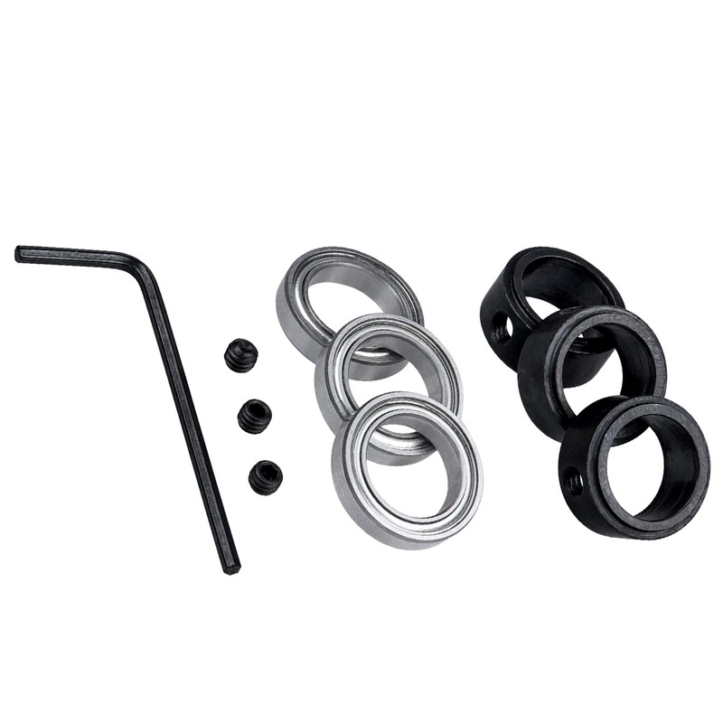 Bestgle Mini Bearings, Ball Bearings, 3 Pieces, Deep Groove Ball