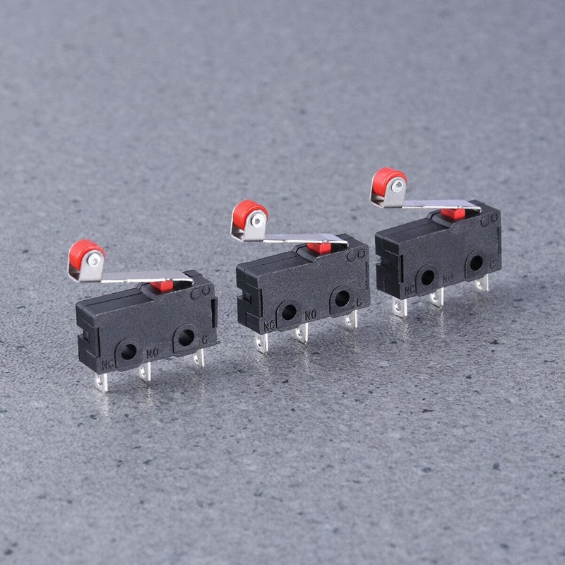 10 Pieces Micro Momentary Hinge Roller Lever Arm SPDT Micro