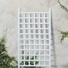 DuraTrel Country Garden Vinyl Trellis, Outdoor Plant Support Frame, White,