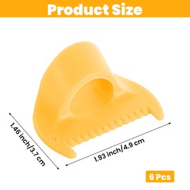 Gjinxi 3mm/4mm Edge Stitch Lock Sewing Gauge Edged Stitch Lock and Sewing Gauge Thumb 6PCS Guide Ruler for Precise Hemming Edged Sewings Lockranding Tool Lightweight DIY Sewings Tool Kit