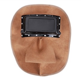 Head‑Mounted Cowhide Welding Helmet Cap Dual Lens Anti‑Spatter Heat Insulation Security Protection