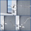 Gugxiom Shower Head Extension, 46 cm Adjustable Shower Arm, Tool-Free