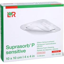 Suprasorb P Sensitive Polyurethane Foam Boron Lite 10 x 10 cm