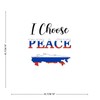 I Choose Peace Russia Notebook Home Decorations Wall Stickers International
