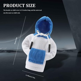 Kutyun Gear Shift Hoodie, Upgraded Universal Hoodie Car Gear Shift Cover, Funny Shifter Hoodie, Car Interior Accessories Car Shifter Stick Protector Decoration for Most Car Gear Shift Levers