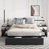 Allewie Queen Size Platform Bed Frame with 3 Storage Drawers,