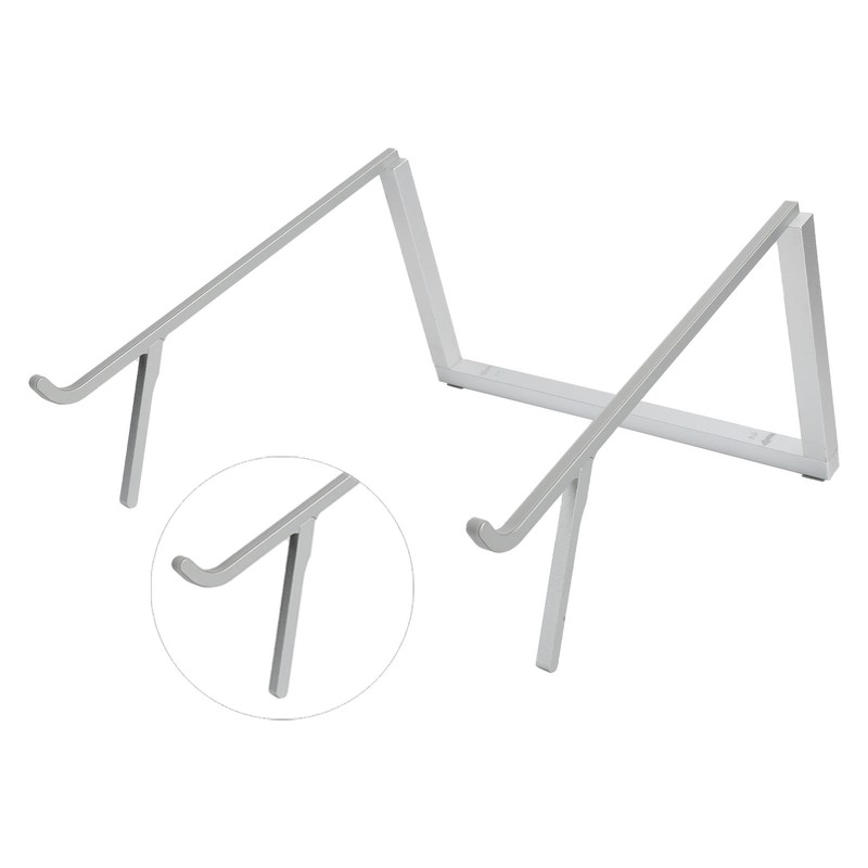 Laptop Stand Aluminium Tablet Riser Foldable Portable Notebook Holder Silver