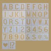 Letter and Number Stencils, 42 Pieces, 7.6 cm Reusable Alphabet