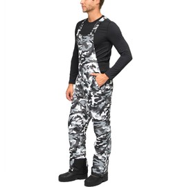 Arctix Men's Essential Insulated Bib Overalls, A6 Camo Black, 4X-Large/30" Inseam