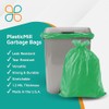 PlasticMill Heavy Duty Trash Bags - Green Garbage Bags -
