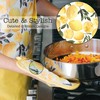 Heat Resistant Designer Pot Holders with Hand Pockets and Hanging