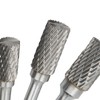 Double Cut Carbide Burrs Rotary Files Set 6mm Shank for