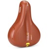 CXWXC Bicycle Saddle Painless, Thick, Waterproof, Cushioning, Large Size, Brown