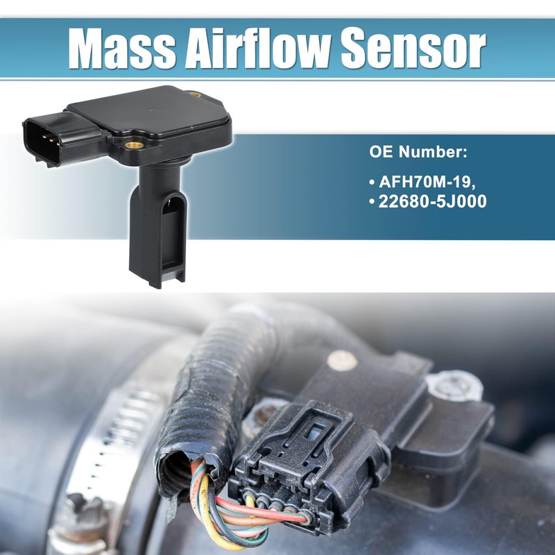 Car Mass Air Flow Sensor Meter Replacement AFH70M-19 for Nissan