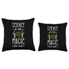 Science Teacher Atom Molecules Magic School Educator Throw Pillow