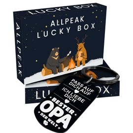 Allpeak Grandpa Gift, Gift for Grandpa - Small Lucky Charm Keyring Grandpa Gift Birthday, Grandpa Gift Christmas, Advent Calendar Grandpa, Father's Day Gift for Grandpa, Grandpa Gift Father's Day