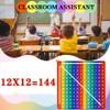Rainbow Pop Fidget Math Learning Toy, Multiplication Table Educational Game,