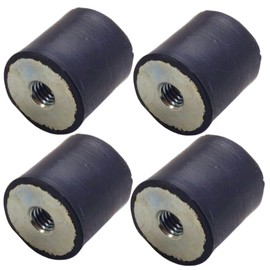 Rubbergiant Rubber mounts M8-30mm x 30mm Anti vibration rubber mount I Rubber Isolator Mounts Shock Absorber I Rubber bobbin Mounts (M8 Thread - 30mm D x 30mm H)