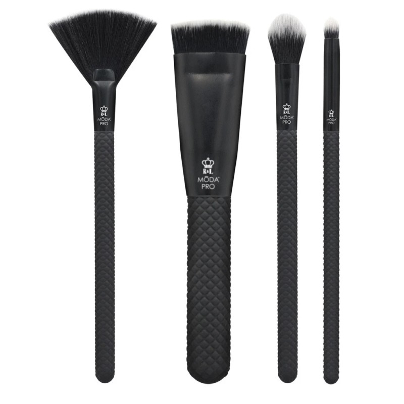 MODA PRO 4 PC ICONIC GLOW KIT BRUSH SET~ FREE