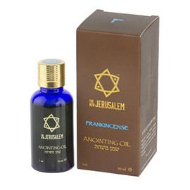 Frankincense Ointment Oil from Israel, Sacred Spiritual Oils Bottles from Jerusalem, Handmade with Natural Ingredients and Blessed for Wedding Ceremony, Religious Application - 30 ml