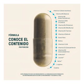 Multivitamnico para Hombre Life360 All Men 180 Cpsulas Vitaminas, Creatina Monohidratada, Biotina L-Arginina Suplemento Alimenticio                   