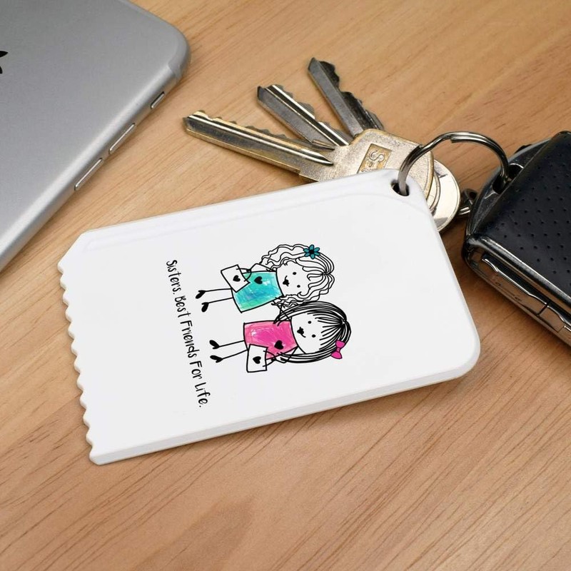 Azeeda 'Sisters. Best Friends For Life' Plastic Ice Scraper (IC00038133)