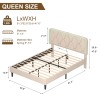 Vecelo LED Light Queen Full Twin Bed Frame with USB