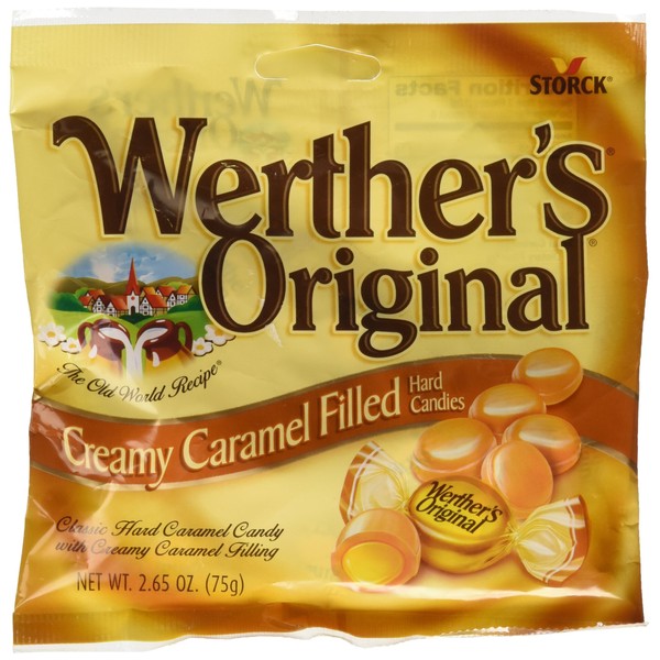 Werther's Original Creamy Caramel Filled Hard Candies (2.65oz) Single Pack