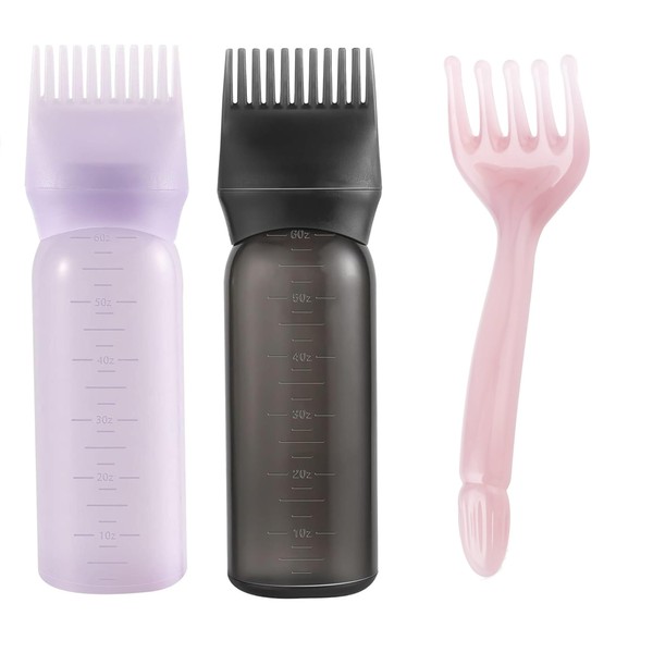 Pairswind Hair Applicator Bottle, Root Comb Applicator Bottle 6 Ounce,