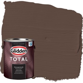 Glidden Total Exterior Paint & Primer All-in-One, Little Bear/Brown, Semi-Gloss, 1 Gallon