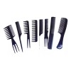 ONE GLOW Kit De 8 Peines Profesionales Azules Estética/barberia