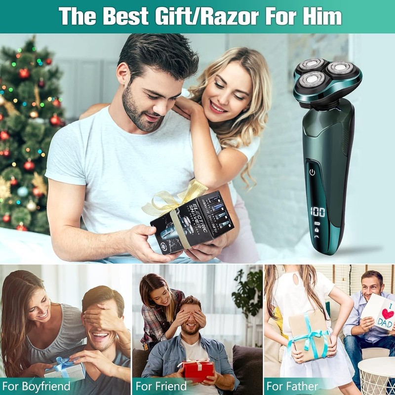 Electric Razor for Men, Electric Shavers for Men's Faces, Detachable