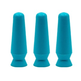 DMV Scleral Cup Large Contact Lens Handler - Inserts Scleral Contact Lenses and Prosthetic Eyes (Ventless) - Pack of 3 Light Blue