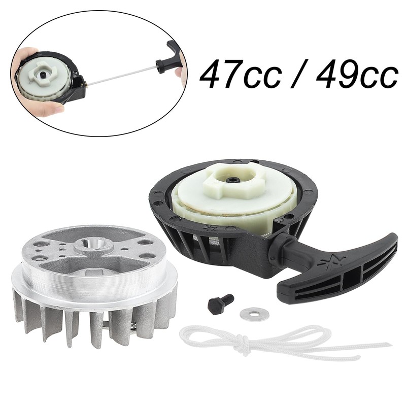 Windance Aluminum Alloy Pull Recoil Starter with Flywheel Replacement for