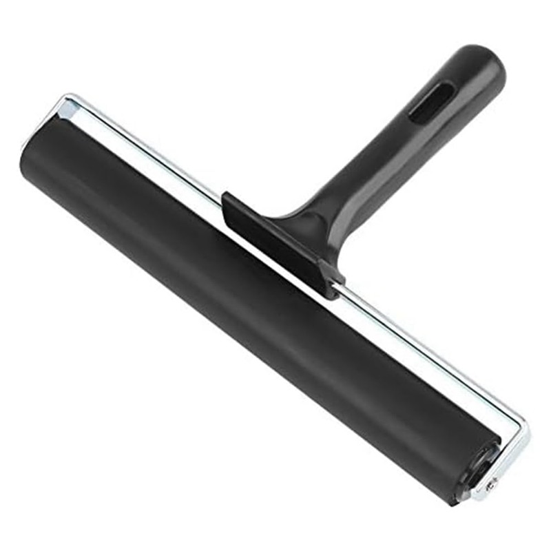 Gokoti 8 Rubber Roller Brayer Roller Brush for DIY Crafts