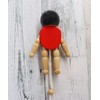 Old Fashioned Wooden Toy Hanging Doll Kintaro
