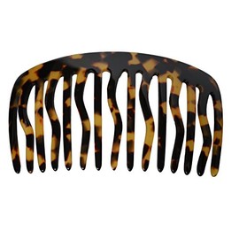 French Amie Handmade Large Tokyo Celluloid 15 Teeth Side Hair Comb (Tokyo)