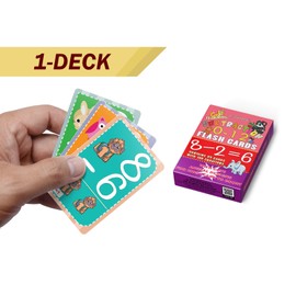 Creanoso Cute Animals Learning Subtraction 0-12 Flash Cards (1-Deck) - Fun Stocking Stuffers for Theme Party Favors Supply Props Games - Suitable for Preschoolers - Unique Waterproof Cards