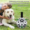 QDAN Dog Toys Soccer Ball with Straps, World Cup Interactive