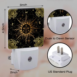 sndheke Blue Sharks and Corals Underwater World Fish Marine Lifes Dusk to Dawn Night Light Plug in, 0.5w Energy Saving Sleep Friendly NightLight for Kids Boys Girls Home Decor