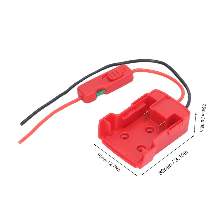 Battery Adapter Dock Power Connector with Fuse Holder 30Amp Fuse