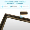 Ultrue Retro Copper Effect Framed Wall Mirror, 24x36 Rectangle Mirror,