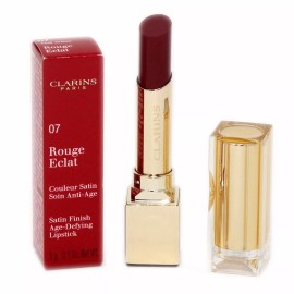 CLARINS ROUGE ECLAT SATIN FINISH AGE-DEFYING LIPSTICK 3G #07 NIB-442871