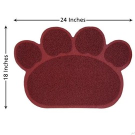 Jumbl Cat Litter Mat Catcher - Smartgrip Paw-Shaped Grass-Like Material Traps Catches Litter - 1 Year Warranty - 24 x 18